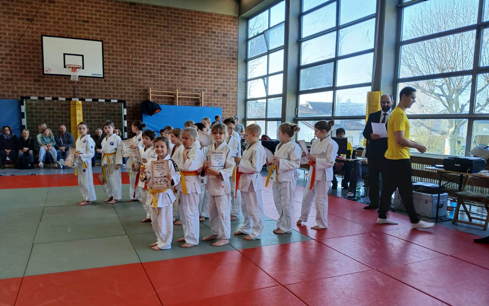 Teilnehmer der Badischen Mannschaftsmeisterschaften der U11-Judoka